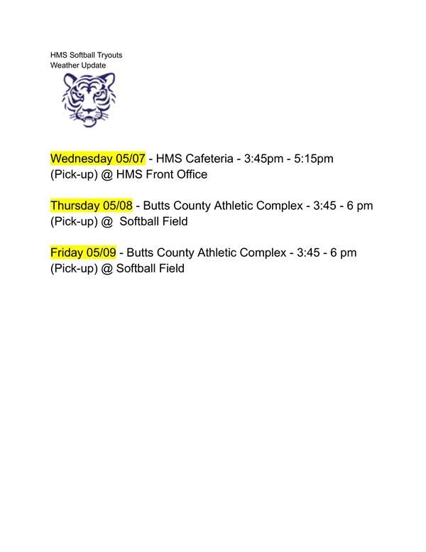  HMS Softball